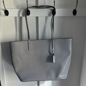 Kate Spade Light Gray Tote Bag